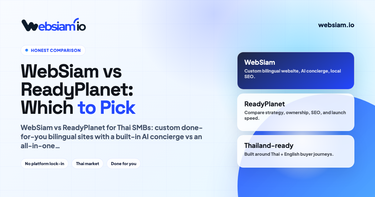 WebSiam vs ReadyPlanet